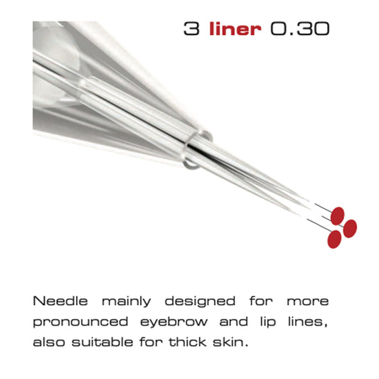 Traditional Needle Cartridge  / 3 liner 0.30