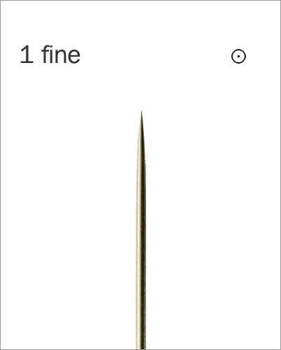 Purebeau #1 Fine Needles (20 pcs)