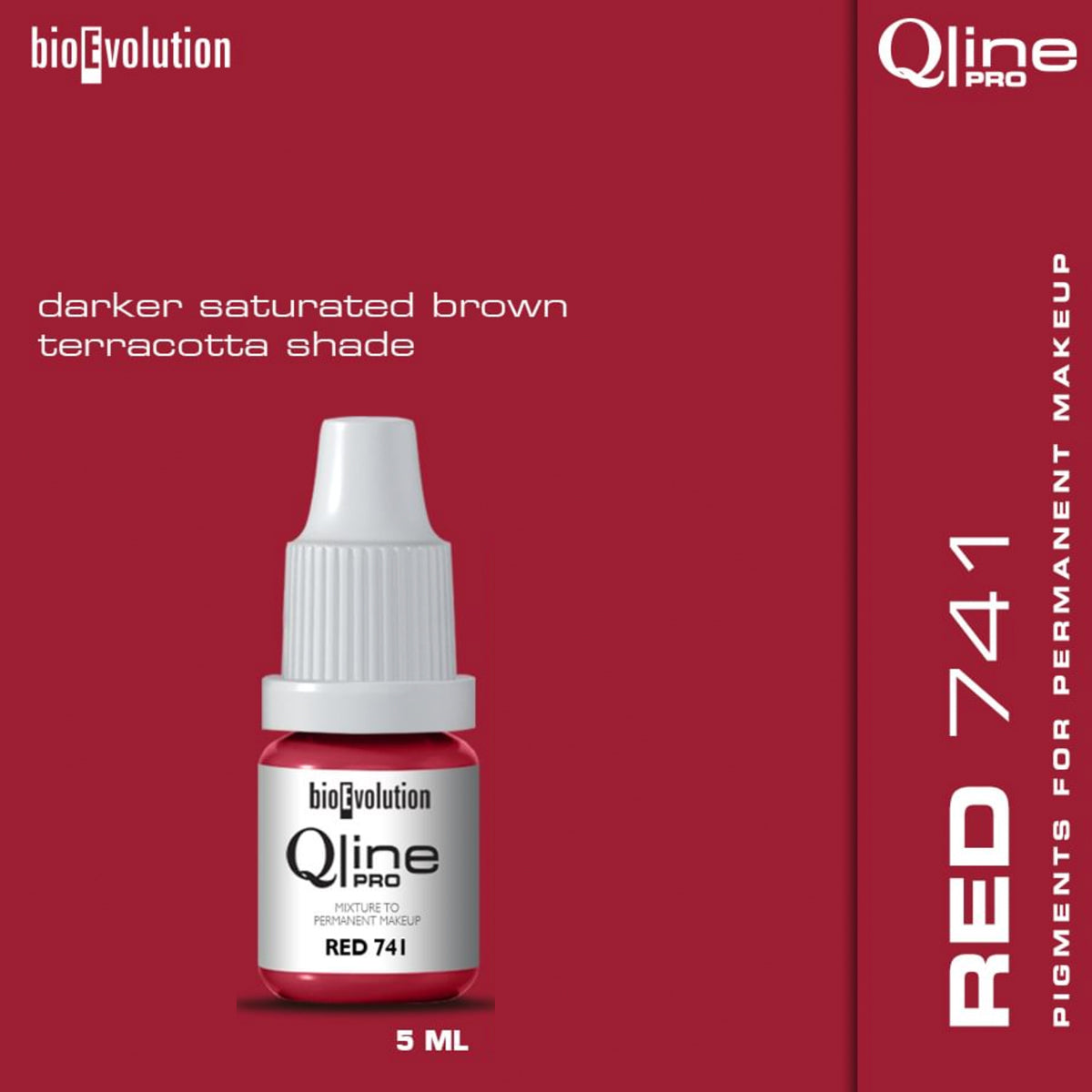 PMU Lip Qline Pro Colour / 5ml Red 741
