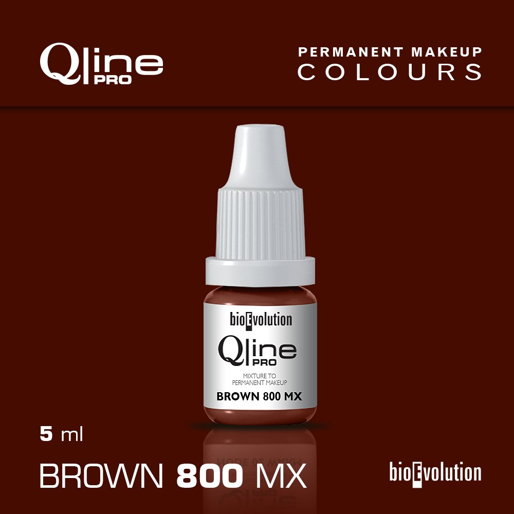 PMU Brow Qline Pro Colour / Brown 800 MX pigment