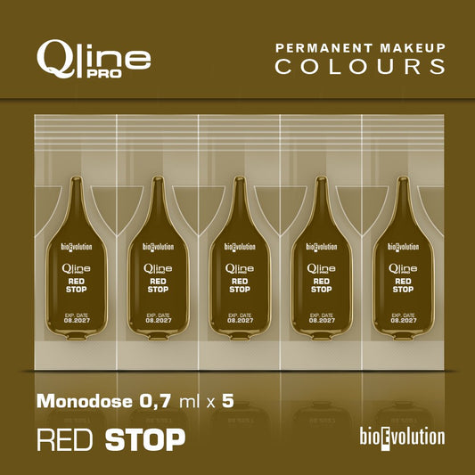 5 Pack MONODOSE PMU Qline Pro Colour / Red Stop Pigments